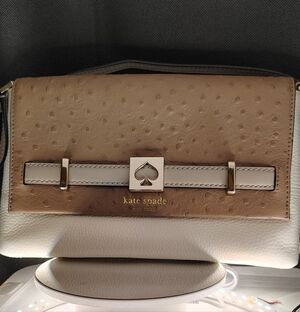Kate Spade Beige and Cream Crossbody Bag